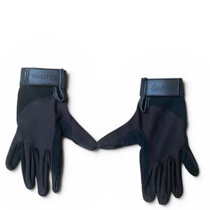 LETTIA Child MED Black Shield Mesh Riding Gloves Touchscreen Compatible